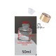 Δοχείο για diffuser κυλινδρικό βιδωτό 50ml (με καπάκι και τάπα)