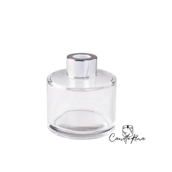 Δοχείο για diffuser κυλινδρικό βιδωτό 50ml (με καπάκι και τάπα)