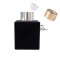 Δοχείο για diffuser τετράγωνο βιδωτό 100ml μαύρο(με καπάκι+τάπα)