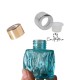 Δοχείο για diffuser βιδωτό 50ml οβαλ μπλε(με καπάκι+τάπα)