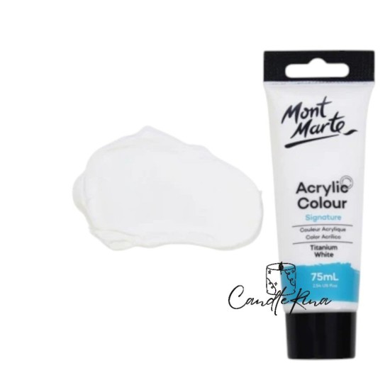 Ακρυλικό Χρώμα Mont Marte 75ml Studio Titanium White - λευκό