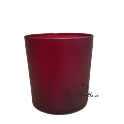 Γυάλινο Ποτήρι 350ml κόκκινο,  φ 8.5 x 8.9 cm