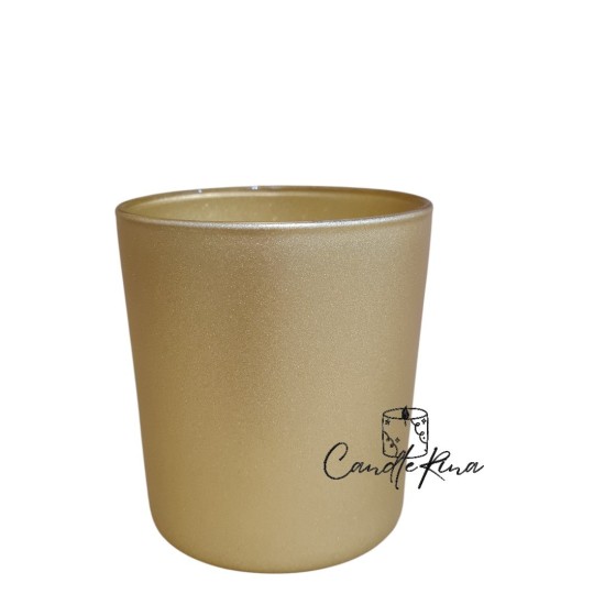 Γυάλινο Ποτήρι 350ml χρυσό,  φ 8.5 x 8.9 cm (12ΑΔΑ) 2.40/τμχ 93600