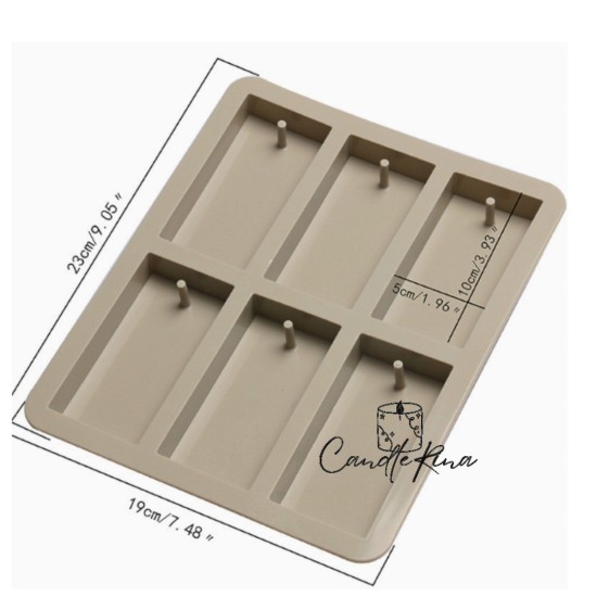 Καλούπι σιλικόνης για αρωματικά ντουλάπας ορθογώνιο