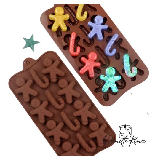 Καλούπι σιλικόνης χριστουγεννιάτικο mix