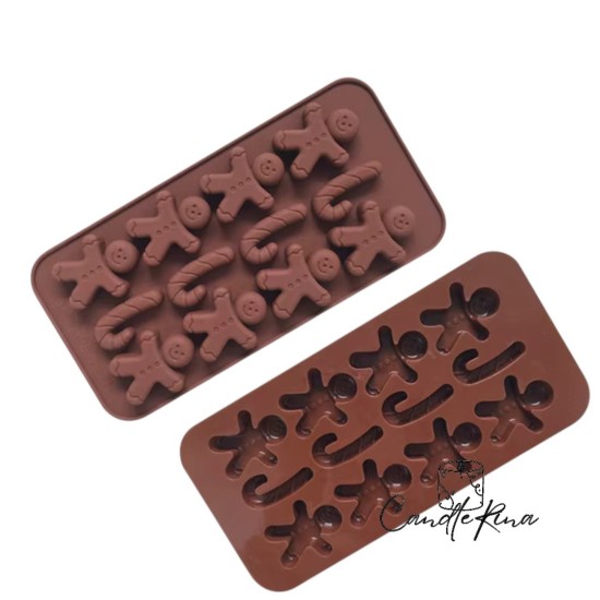 Καλούπι σιλικόνης χριστουγεννιάτικο mix