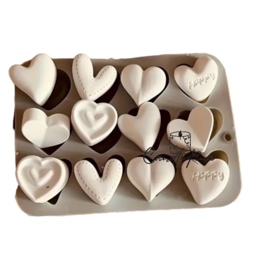 Καλούπι σιλικόνης καρδιές melts