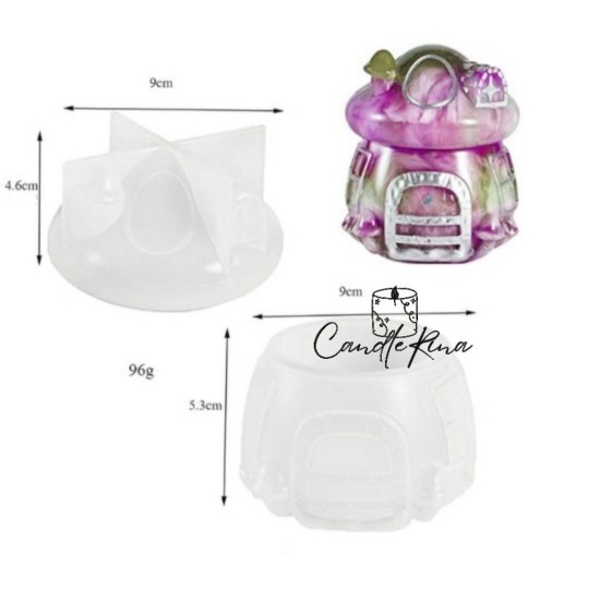 Καλούπι σιλικόνης μανιταρόσπιτο