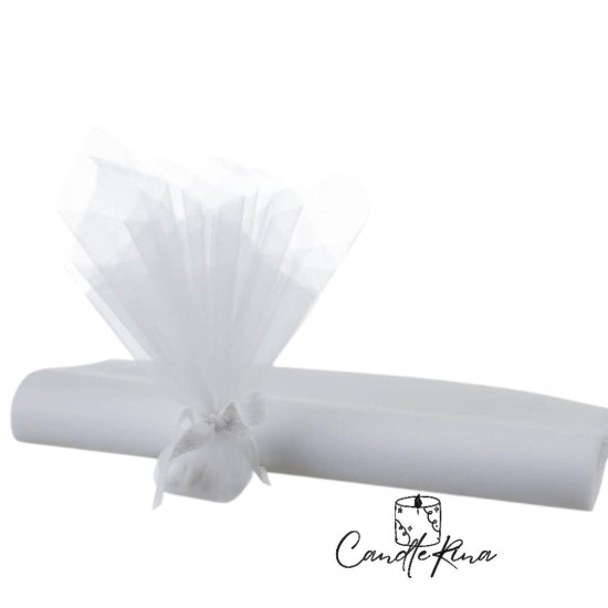 Τούλι οργάντζα λευκό 33x33 - 100τμχ