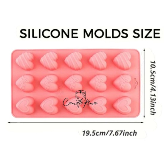 Καλούπι σιλικόνης καρδιές melts 2