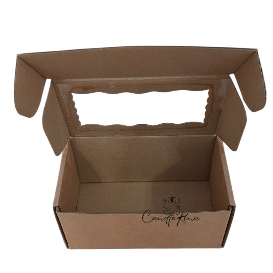Κουτί συσκευασίας δώρου kraft ενισχυμένο 17.5x9.5x8 cm