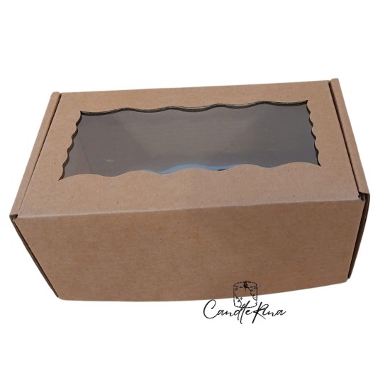 Κουτί συσκευασίας δώρου kraft ενισχυμένο 17.5x9.5x8 cm