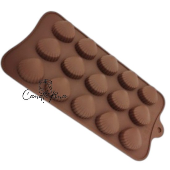 Καλούπι σιλικόνης wax melts κοχύλια