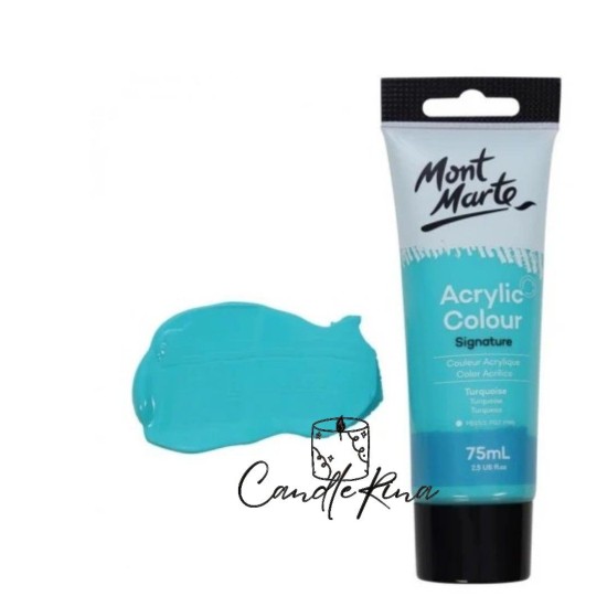 Ακρυλικό Χρώμα Mont Marte 75ml Studio Turquoise - τυρκουάζ